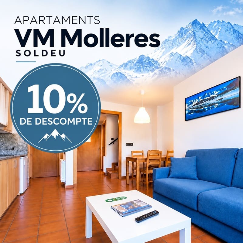 Oferta Especial 10 % de descompte en Apartaments VM Molleres