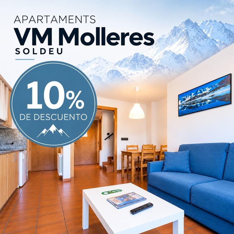 Oferta Especial 10% descuento en Apartaments VM Molleres
